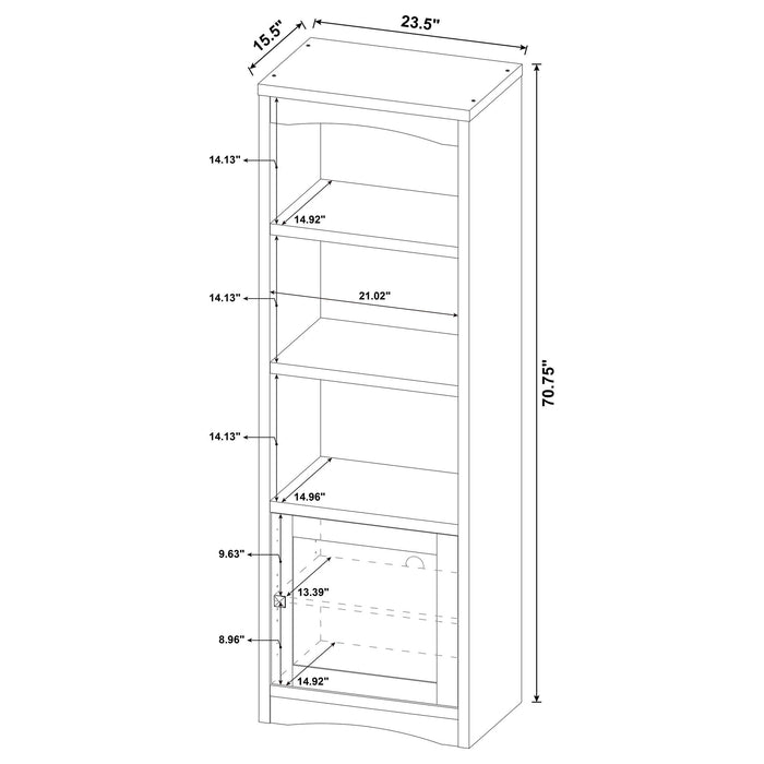 Stott - 3 Shelf Media Tower Furniture Max