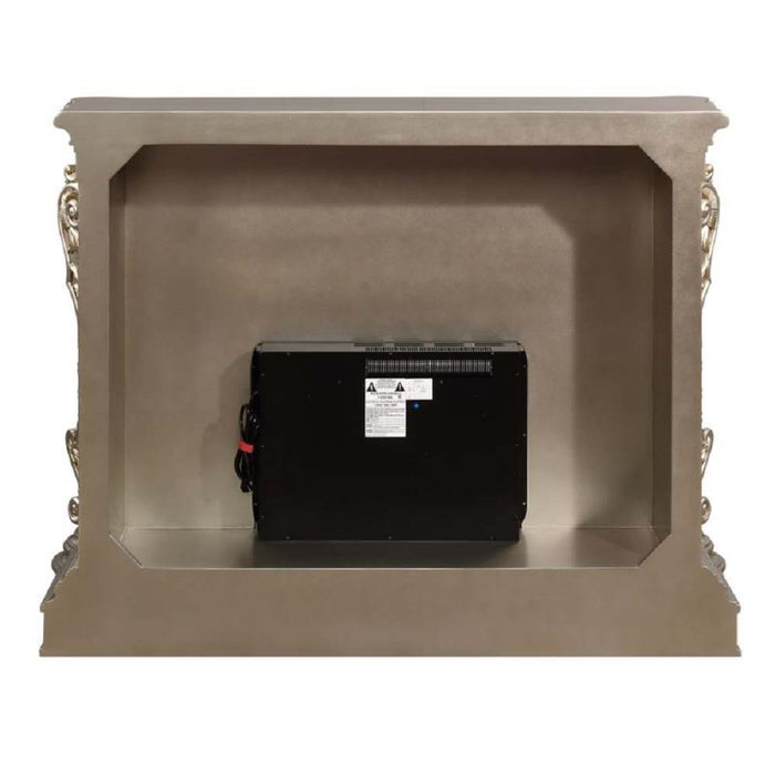 Danae - Fireplace - Antique Silver ACME