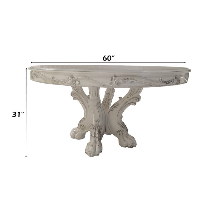 Dresden - Round Dining Table - Bone White