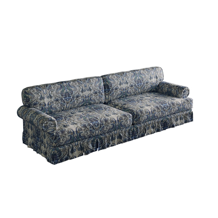 Luxuriously Comfortable Cloud Couch Sofa With Elegant Rolled Arms & Pleated Skirt Design Home Essentials