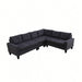 Modular L - Shaped Sectional Sofa 6 Seater 4 Piece Couch With Chaise Home Essentials