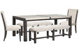 Plum Creek - 5 Piece Rectangular Dining Table Set Magnussen Furniture