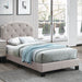 Button Tufted Bed With Nailhead Trim Home Essentials