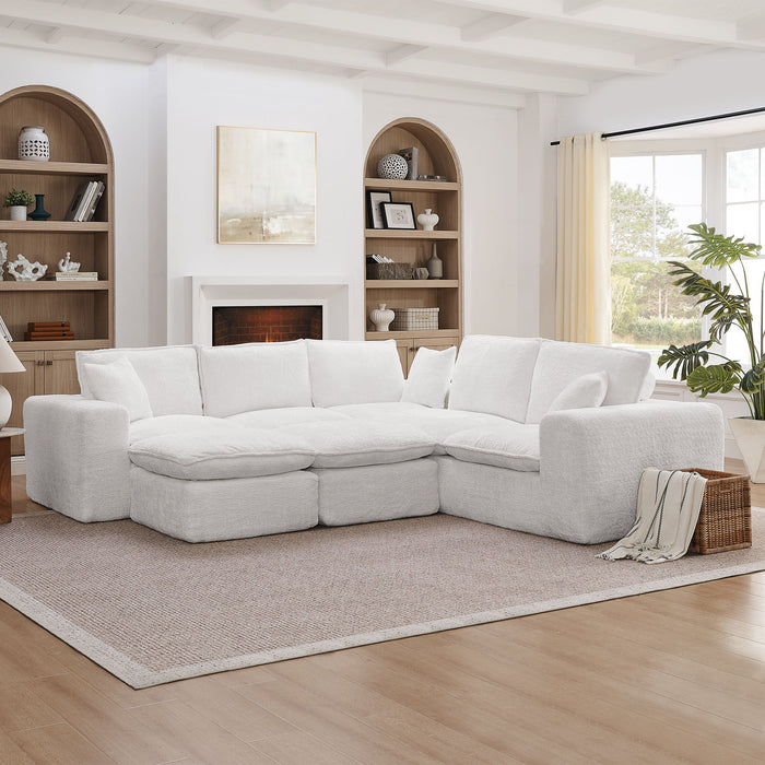 Sectional Sofa With Moveable Ottoman Home Essentials