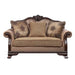 Chateau De Ville - Loveseat With 3 Pillows (Same Lv01589) - Fabric & Espresso ACME