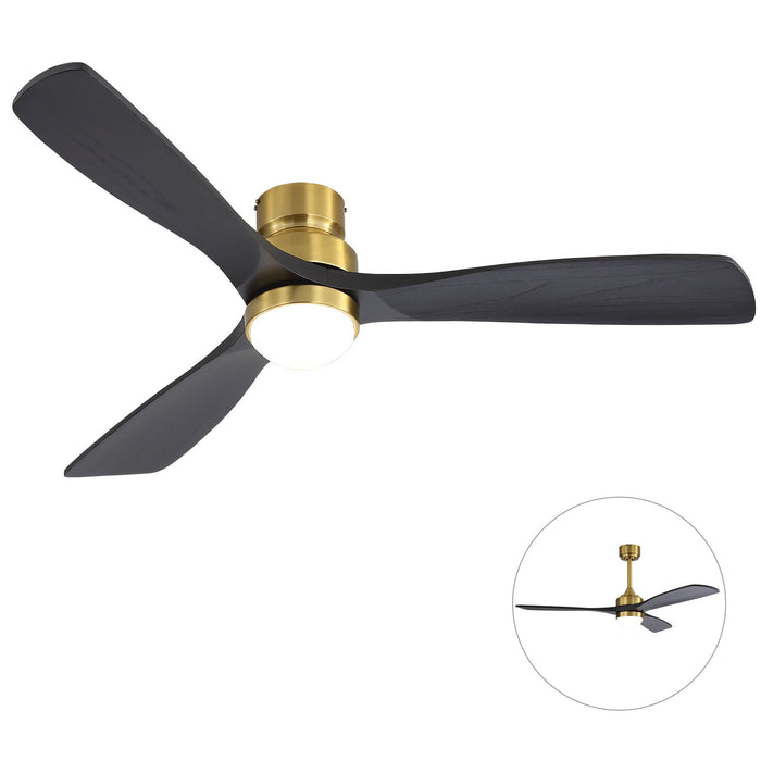 52" Ceiling Fan With Dimmable LED Light, 6 Speed DC Motor, 3 Blades Daily Nest