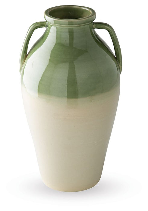 Andorbury - Vase - Green / Beige Signature Design by Ashley®
