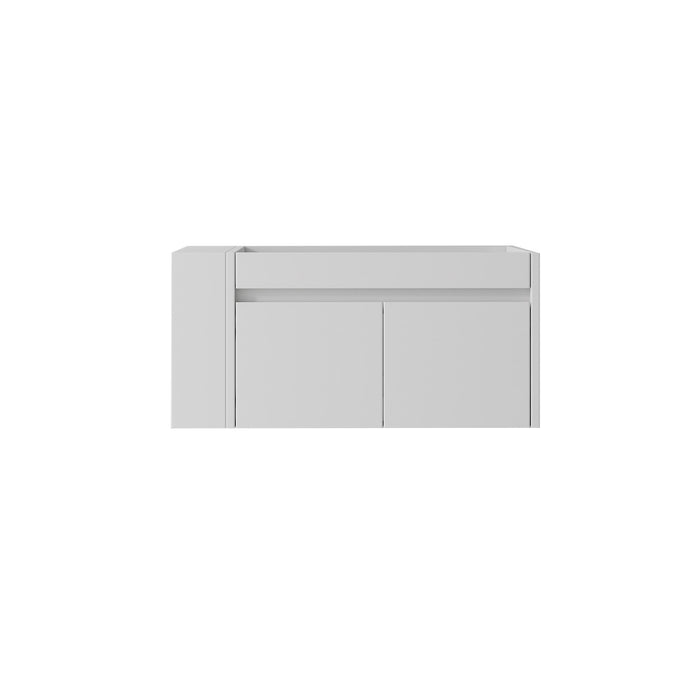 36" Floating Bathroom Vanity Cabinet, With Soft Close Double Doors, Wall Mounted, Cabinet Only - White Home Essentials