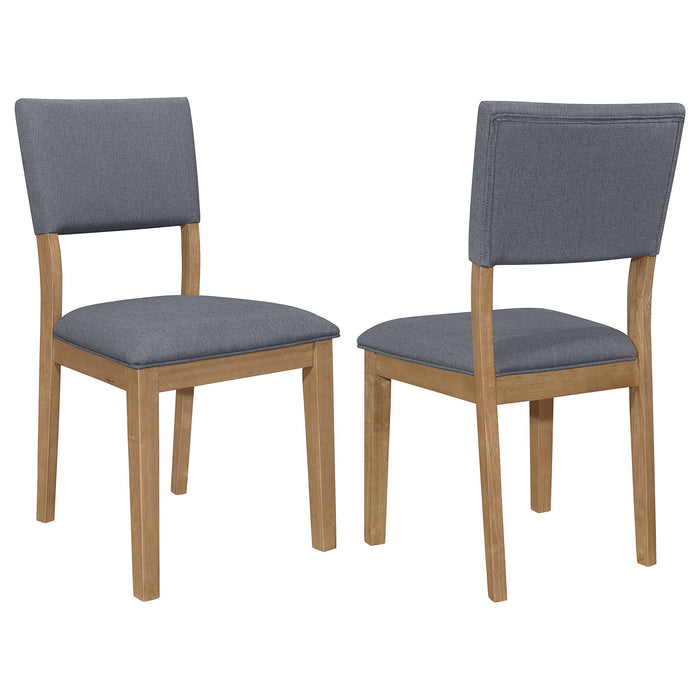 Topeka - Upholstered Dining Side Chair (Set of 2) - Brown Furniture Max