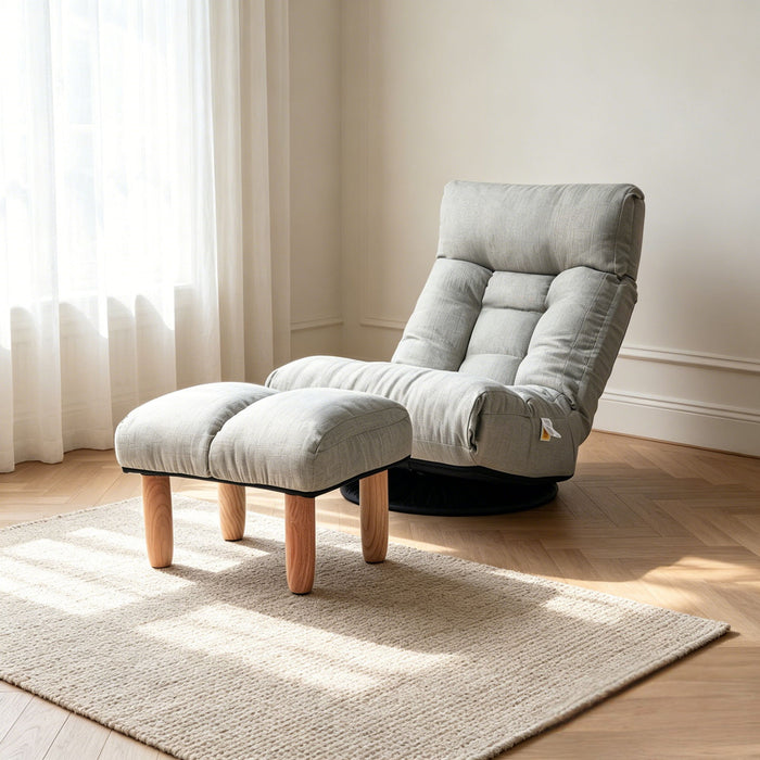 Adjustable Japanese Reclining Floor Chair Sofa With Metal Frame For Living Room Home Essentials