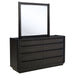 Bangor - 8 Drawer Dresser With Mirror Set - Black Furniture Max