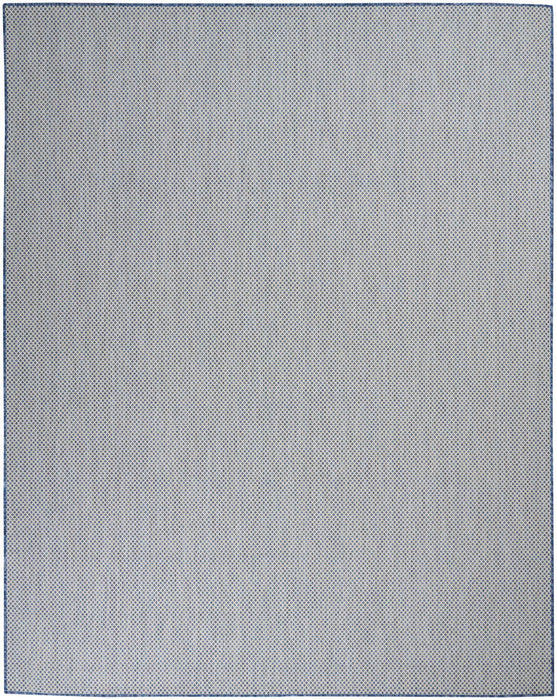 7' X 10' Geometric Power Loom Area Rug - Blue