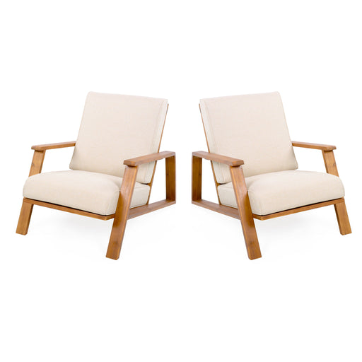 Outdoor Patio Lounge Chair (Set of 2) Noble House