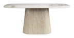 Nooka - Dining Table - White / Natural Zuo Modern