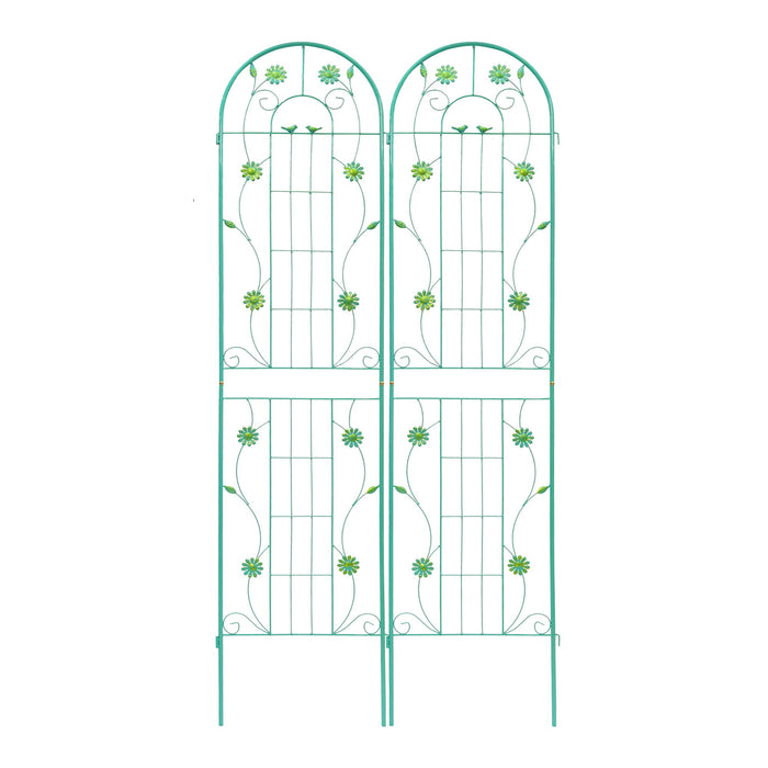 Metal Garden Trellis Rustproof Trellis For Climbing Plant Outdoor Flower Support Daily Nest