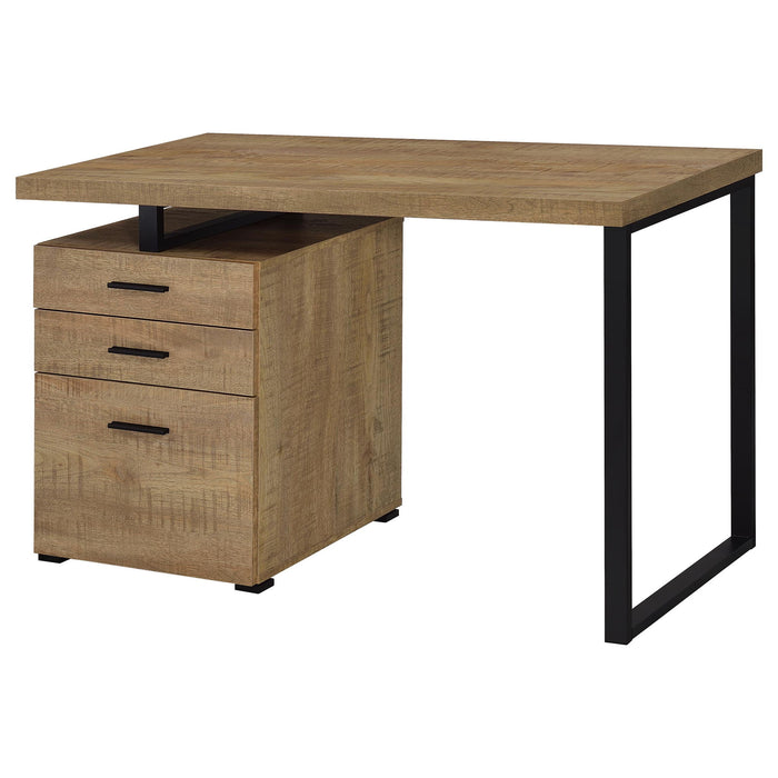 Trowbridge - 3 Drawer Office Desk - Mango Color Furniture Max