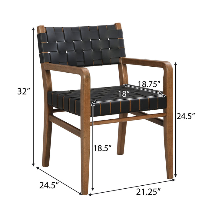 Modern Style Dining Chair With Upholstery Noble House