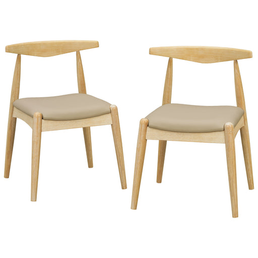 Dining Chairs With Ergonomic Backrest (Set of 2) Noble House