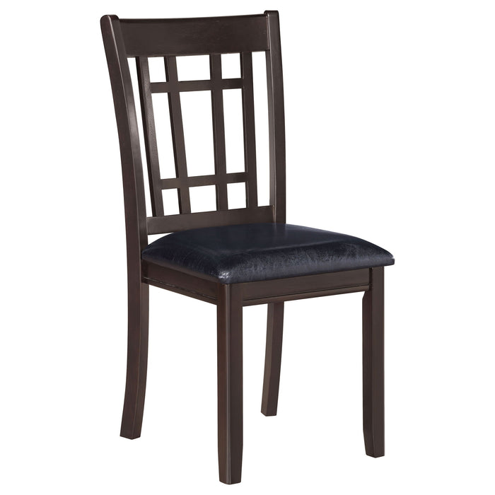 Lattice Back Side Chairs (Set of 2) Furniture Max