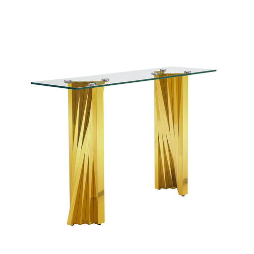Table With Twisted Fan Shaped Legs Home Essentials