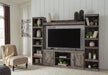 Wynnlow - 4-Piece Entertainment Center With LG TV Stand W/Fireplace Option - Gray Signature Design by Ashley®