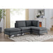Upholstered Modular Sectional With Tall Legs, Medium Firm Seat Home Essentials
