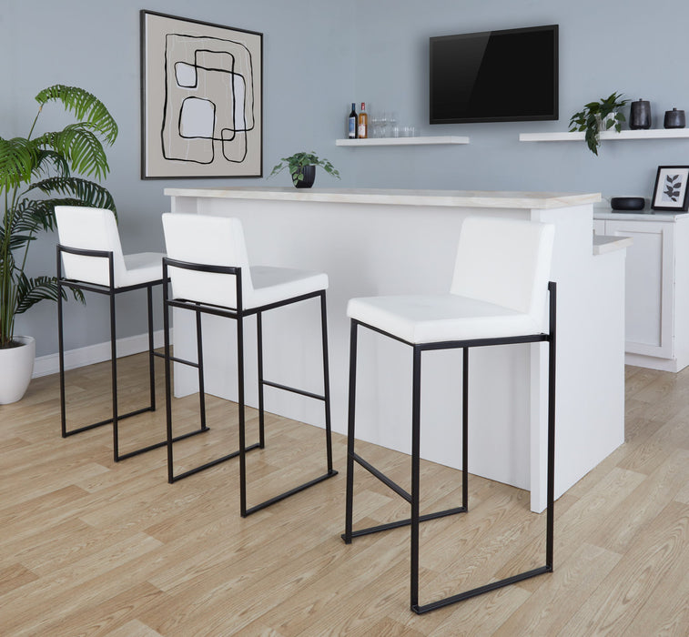 Fuji - Contemporary High Back Barstool Elegant Design Lumi Source