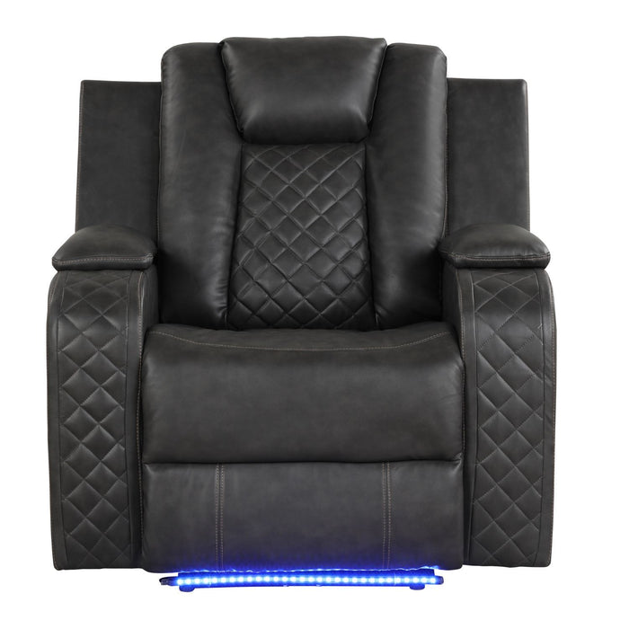 Benz - LED & Power Recliner Chair With Adjustable Headrest Matrix Furniture Group