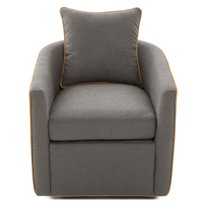 Swivel Accent Chair, Rotating Base, For Living Room