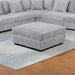 Ottoman - Gray / Mink Home Essentials