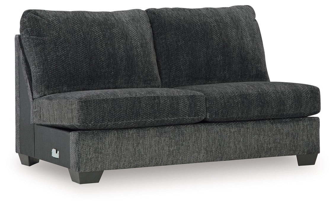 Hollyview - Armless Loveseat - Shadow