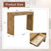 Elegant Bar Table With 2 Drawers Home Essentials
