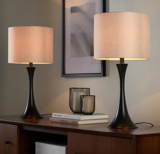Lenuxe - Contemporary & Modern Design Table Lamp (Set of 2) Lumi Source
