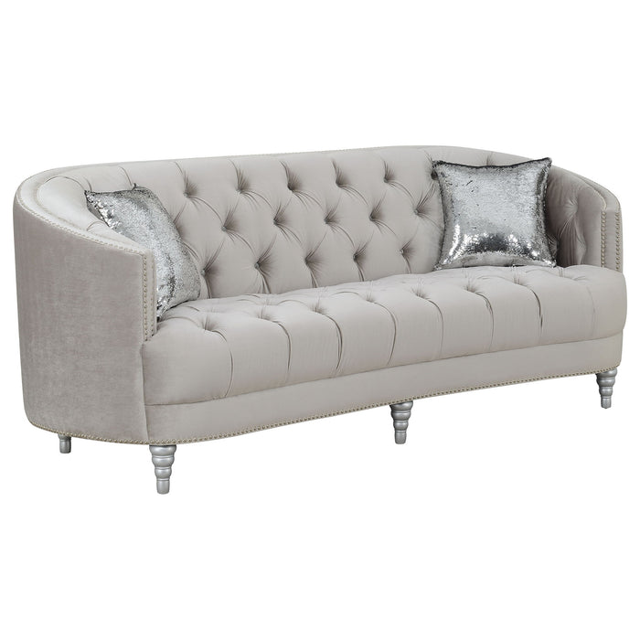 Dolby - Sofa With Tufted Living Room Sofa - Gray Furniture Max