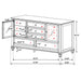 Dennis - 11 Drawer Dresser - Cream White Furniture Max