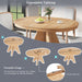 Extendable Dining Table With Sturdy Crossed Legs Hearth and Haven