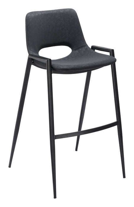 Desi - Bar Chair With Black Legs (Set of 2) Zuo Modern