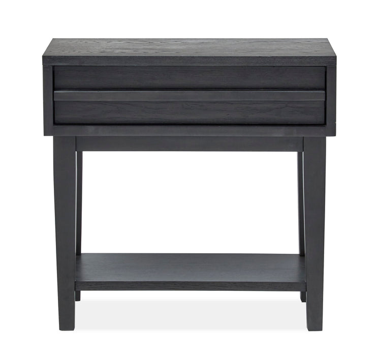 Lindon - Dark Open Nightstand - Coffee Bean Magnussen Furniture
