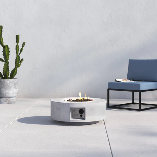 Reinforced - Propane Gas Outdoor Fire Pit Table With Lid LSI Patio Furniture