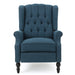 Armchair Recliner With Pushback Mechanism And Wingback Design Noble House