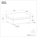 Jasmine - Ottoman - Gray Simpli-Home