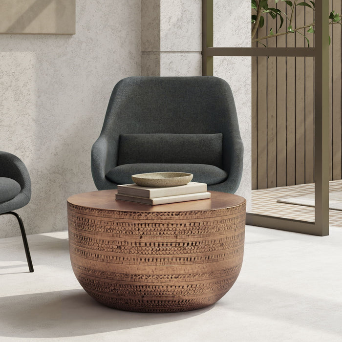 Johnsen - Handcrafted Metal Coffee Table Simpli-Home