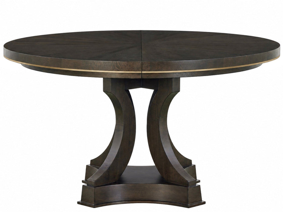 Fenwick - Round Dining Table - Dark Brown Universal Furniture