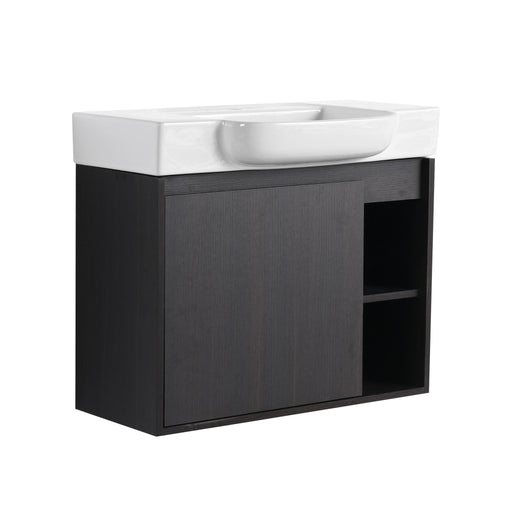 Wall Mounted Bathroom Vanity With Sink, Soft Close Door Home Essentials