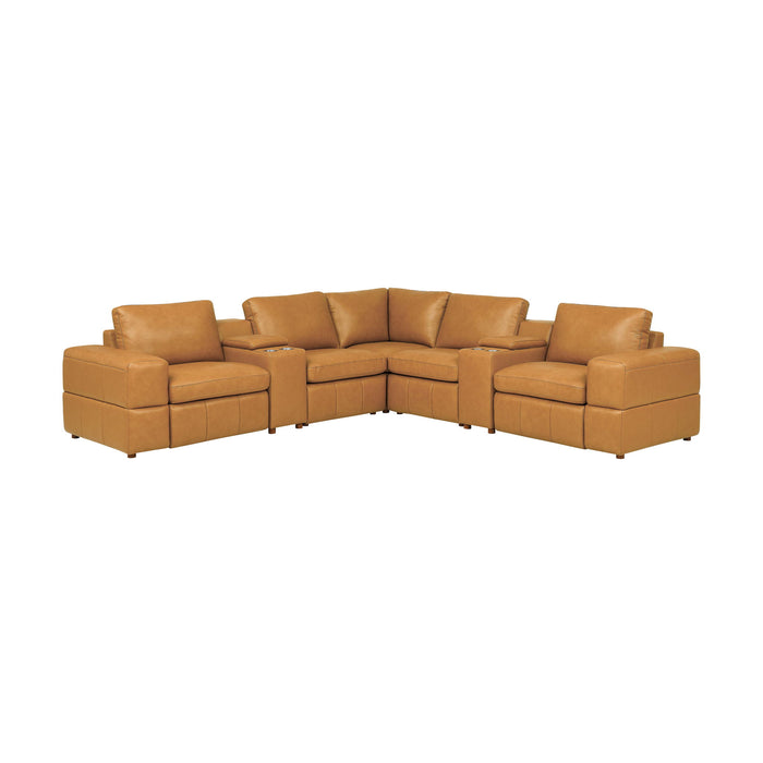 Upholstered Large Arms Sectional With Recliner Seats Home Essentials