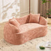 Curved 2 Person Compress Sofa With Armrests, Includes Pillows Home Essentials