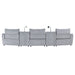 Fullar - LAF Modular Power Motion Recliner - Light Gary Chenille ACME