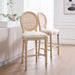French Country Bar Chairs With Round Back (Set of 2) Home Essentials
