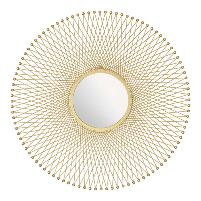 Glow - Round Mirror - Gold Zuo Modern