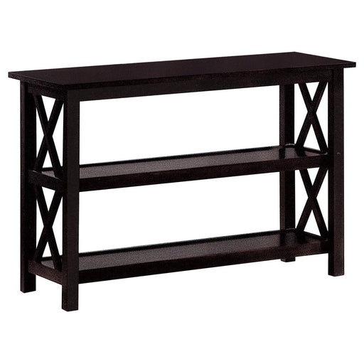 Sofa Table With Shelf - Brown Furniture Max